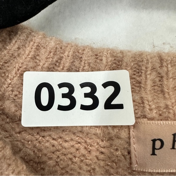 Philosophy Sweater Wool Blend Braided Arms Womans Size M Soft Rose Pink - Picture 10 of 10